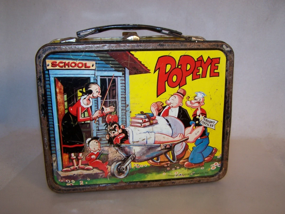 Popeye Lunch Box Indiana Collectible Metal Lunchboxes (Pre-1970