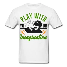 Play with your Imagination shirt Virtual Reality Futuristic VR Gamer T-Shirt