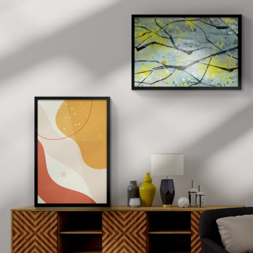 Cornice poster 16x20 18x24 24x36 o 36x24 grana invecchiata per foto foto - Foto 2 di 11
