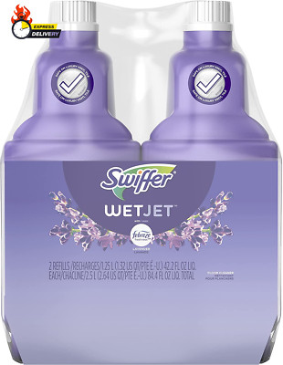 Wetjet Multi-Purpose Floor Cleaner Solution with Febreze Refill, Lavender Scent,