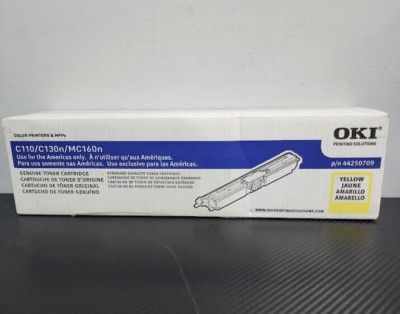 OKI 44250709 Original OKI Standard Capacity Laser Toner Cartridge Yellow