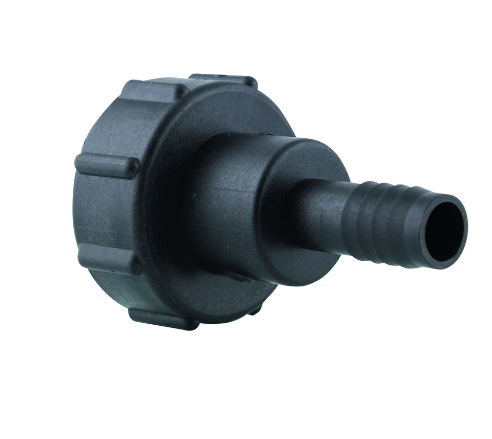 Raccord / Bouchon femelle S60x6 2 " Sortie cannelé en 19 mm pour Cuve IBC - Photo 1/1