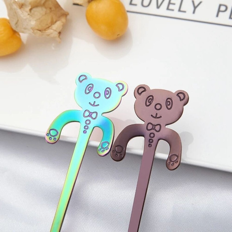 Stainless Steel Teaspoon Panda Coffee Spoons New Hanging Spoon eBay