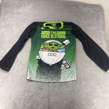 Star Wars Lego Grogu Kid's 2 Piece Pajama Set / Green Size 8