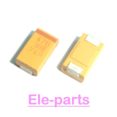 10 PCS 47uF 16V D 7343-31 SMD Tantalum capacitor 476 16v SMT Chip
