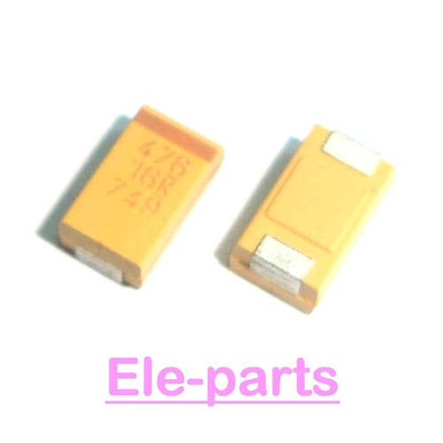 50 PCS 47uF 16V D 7343-31 SMD Tantalum capacitor 476 16v SMT 7343E | eBay