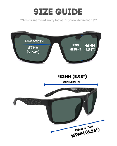 Privel XXL Größe Extra Large Sport polarisierte Sonnenbrille für große breite Köpfe UV400 - Bild 47 von 54