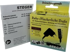 Steger Ruhe- und Flackerlicht-Trafo 3,4/4,5V für Krippen/Puppenhäuser> NEU
