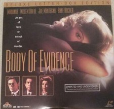 Laserdisc LD Body of Evidence Madonna UNRATED AND UNCENSORED, New DVD, ,