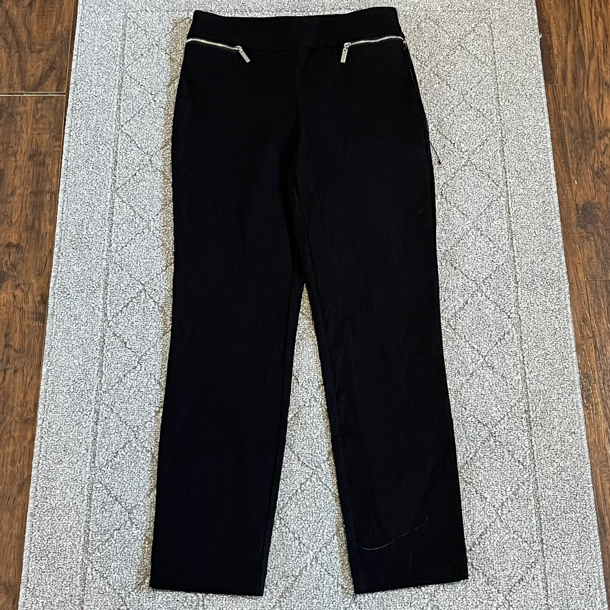 Pantalon De Costume Femme Adrienne Vittadini Gris Laine - Taille 2 (29 Pouces D'entrejambe)