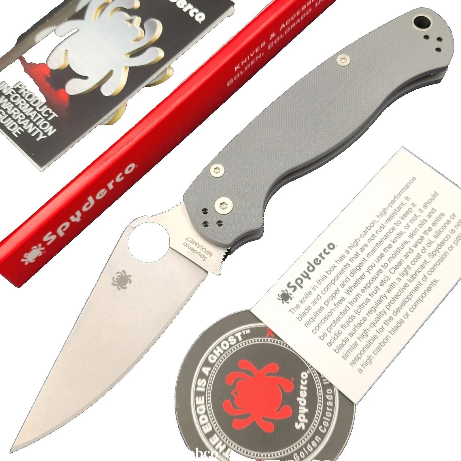 Spyderco Carbon Steel Blade Collectible Folding Knives