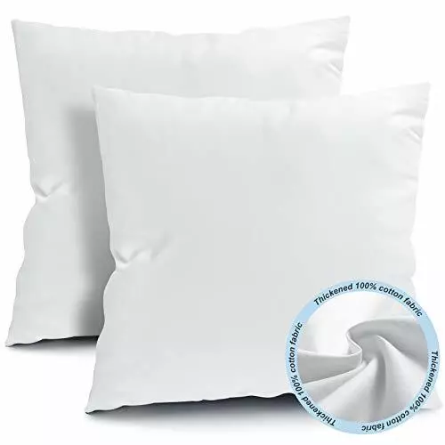 18x18 Inch Outdoor Pillow Inserts Decorative Waterproof Throw