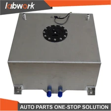 Labwork 15 Gallon Polished Aluminum Racing Drift Fuel Cell Tank & level Sender