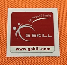 G.SKILL Case Sticker Badge "Go Beyond Limits" - Red RAM Memory GSKILL