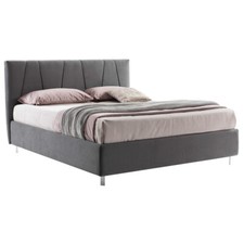 LettoFacile montalo in 30 Minuti - Letto Matrimoniale Calice in Tessuto Grigio