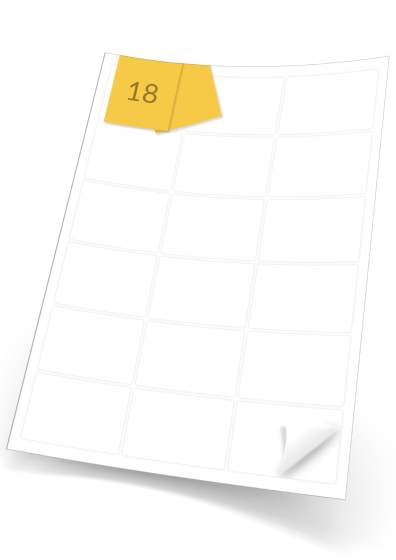 Removable Matt White Peel & Stick A4 Labels - For Inkjet/Laser Printers