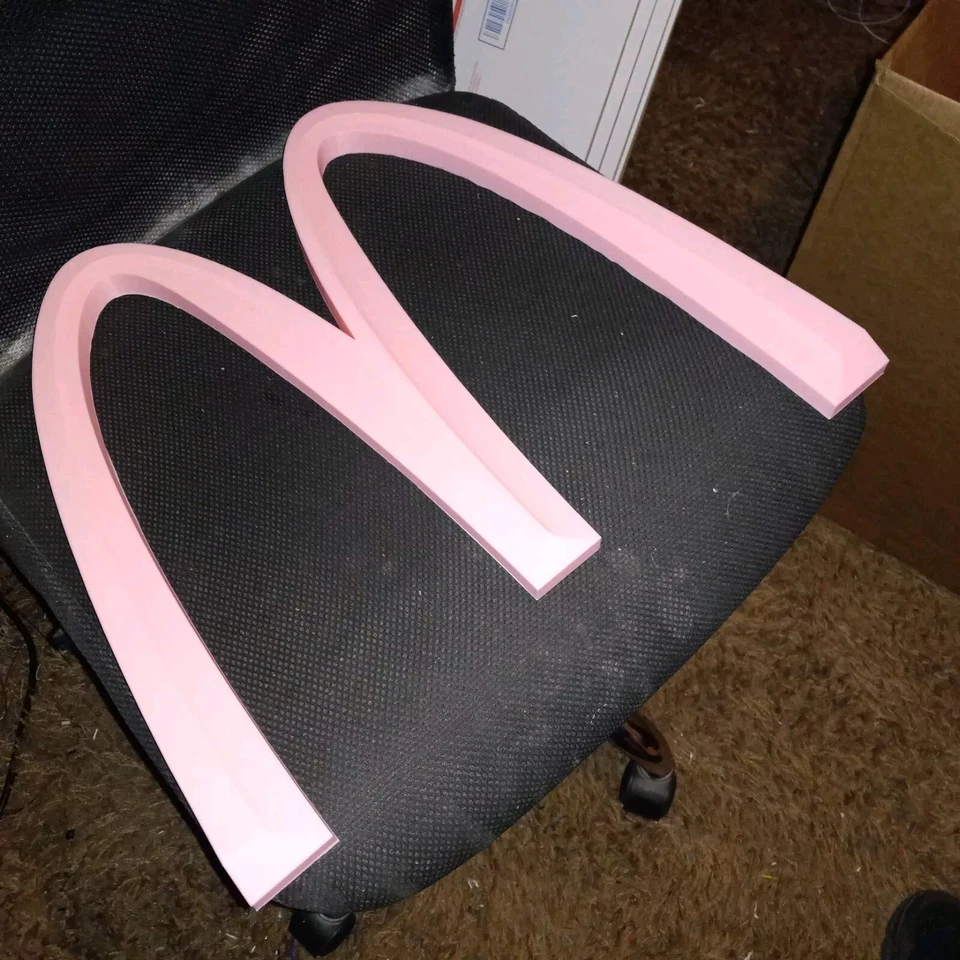 25 Inch PINK McDonald’s Big “M” 3D Advertising Sign Golden Arches 3D Printed - Image 3 of 4