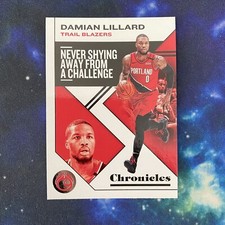 Damian Lillard 2019-20 Panini Chronicles Basketball Base No. 22 - Trailblazers