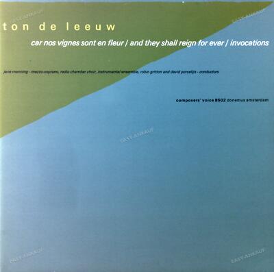 De Leeuw - Car Nos Vignes Sont En Fleur / And They Shall Reign For Ever 2LP .