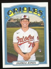 Jahmai Jones 2021 Topps Heritage High Number Mini #d 78/100 Jersey # Rookie