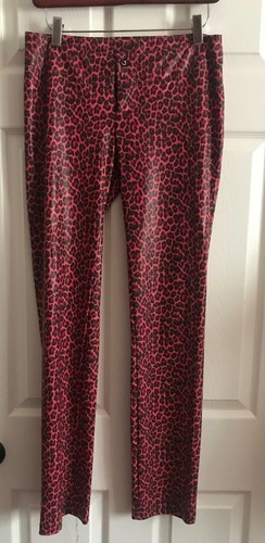VTG 90s Betsey Johnson Hot Pink Leopard 