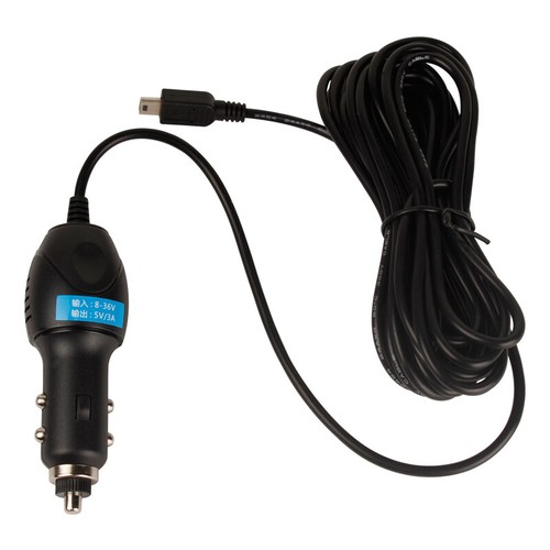 14ft 3A 2A Mini USB Port Power Car Charger Cable Cord for Garmin Dash Cam DVR - Picture 3 of 6