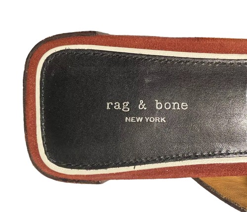 Rag & Bone Sandal Block Heels Suede & Leather Women's Shoes Size EU 36 / US 6 - Picture 11 of 22
