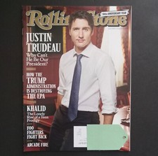 Rolling Stone Magazine Justin Trudeau Cover Donald Trump August 10, 2017 NEW