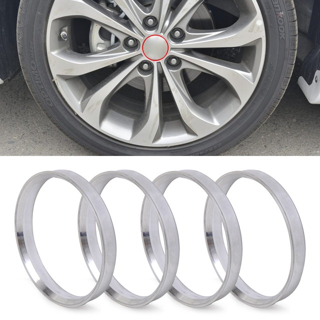 4Pcs Aluminum Hub Centric Rings 67.1mm Car Hub to 73.1mm Metal