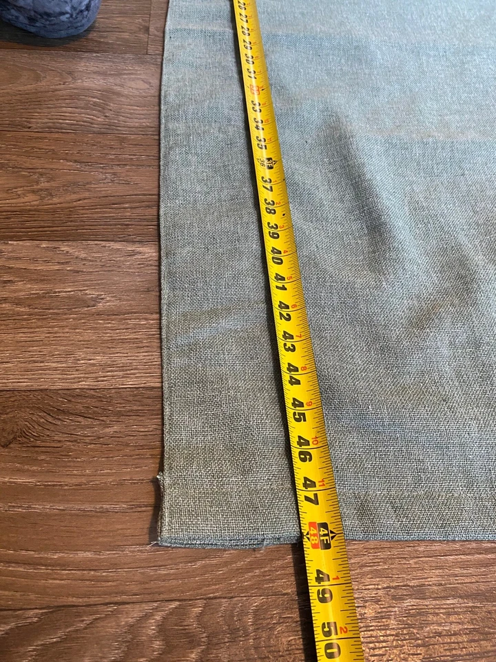 1 Panel de cortina de umbral objetivo forrado helecho verde lengüeta 84"X48" mezcla de algodón Foto 2 de 4