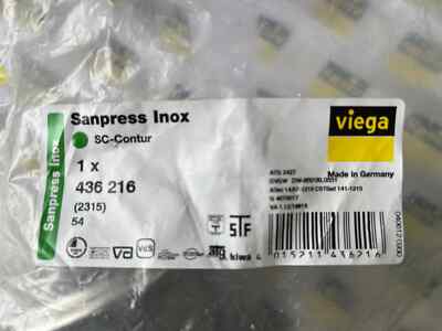Viega Sanpress Inox Nr.436216 Muffe 54mm OVP Edelstahl