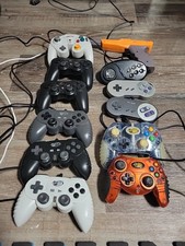 Lot of 12 3rd party controllers PS2 SNES XBOX...