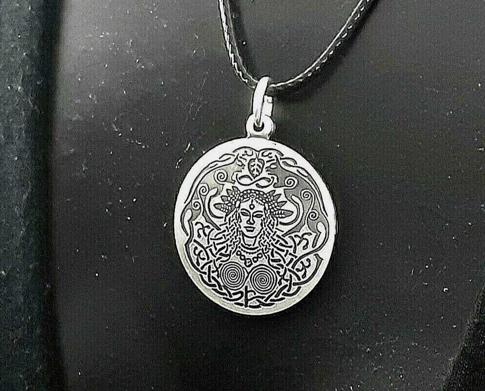 Freya Amulett 925 Sterling Silber Liebesgöttin 27 mm Ø Talisman Freiheit - Bild 4 von 4