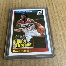 PAUL PIERCE 2014 Donruss GAME THREADS JSY PATCH #22 Celtics Wizards Card (c1)