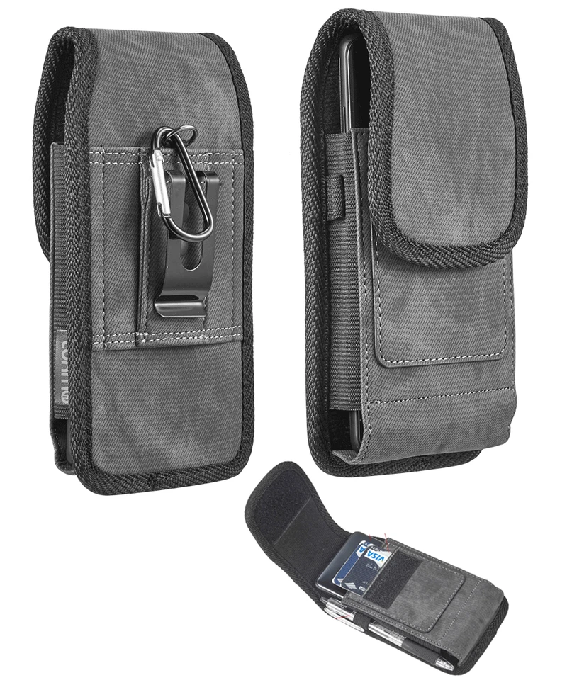 Cell Phone Pouch Tactical Holster Metal Belt Clip Loop Rugged Case (6 sizes) - Image 3 of 4