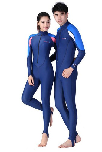 New Women Men Full Scuba & Snorkeling Suit Wet Suit Scuba Diving Suit Blue/Pink - Picture 4 of 8