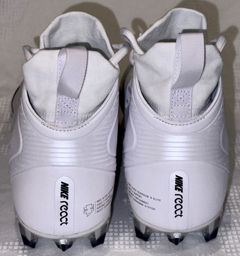 NIKE Alpha Huarache 8 Elite Molded White Black Silver Lacrosse Cleats Mens Sz 11 - Picture 6 of 8