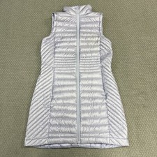Duluth Trading Co Duck Down Pertex Tunic Long Puffer Vest Women's Xs Purple