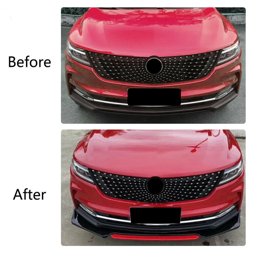 Front Bumper Lip Splitter Spoiler Chin For Chevy 00-07 Monte Carlo SS Carbon F+ - Image 3 of 4
