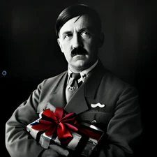 History ART Rare Style Photo Digital Image Picture christmas gift & red ribbon