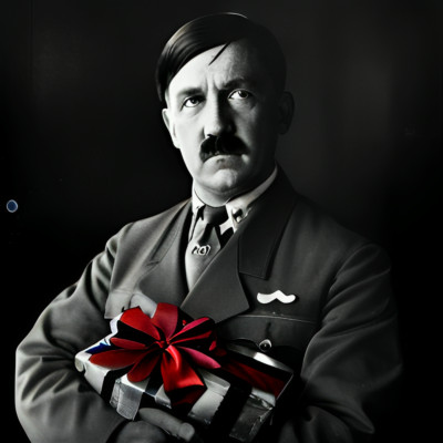 History ART Rare Style Photo Digital Image Picture christmas gift & red ribbon
