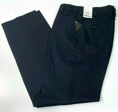 NEW MENS 56x36 BLAUER 8650 4-POCKET POLYESTER PANTS DARK NAVY 56x36 UNHEMMED