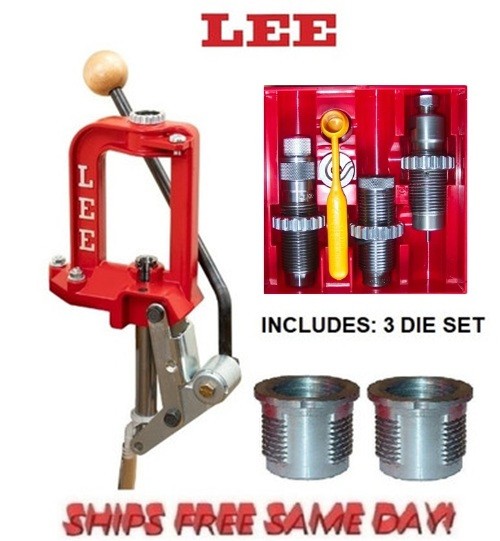 Lee Breech Lock Press 90588 w/ 3 Bushings & 3 Die Set for 243