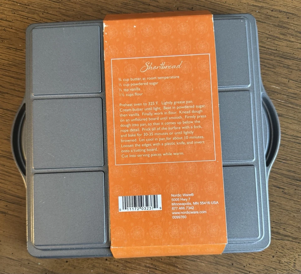 "Shortbread Pan de Nordic Ware EE. UU./Aluminio fundido pesado/9 diseños/9,25"" x 9,25""" Foto 4 de 4