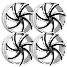 Set-4 Massiv 920 Turbino 26x9.5 5x1155x127 15mm Chrome Wheels Rims 26 Inch