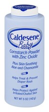 Caldesene Cornstarch Baby Powder with Zinc Oxide, Talc-Free Powder, 5 Oz