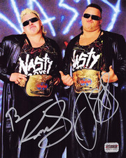 THE NASTY BOYS BRIAN KNOBBS & JERRY SAGGS SIGNED 8x10 PHOTO FITERMAN SPORTS  #1