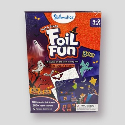 Skillmatics Foil Fun Halloween Edition No Mess Art Craft Activity Set 4-9 Years