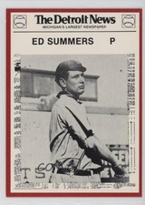 1981 Detroit News Tigers Boys of Summer 100th Anniversary Ed Summers #66 0q3