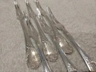 Vintage 1980 silver-plated 6 snail forks Christofle Marly 15,3cm